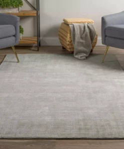 Audrey 1 Addison Rug Viscose Wool 9'X13' Indoor Hand Solid Loomed Silver -TrafficMaster Sales silver addison rugs area rugs hdau1si9x13 31 1000