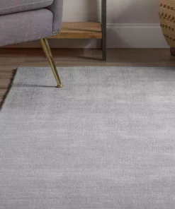 Audrey 1 Addison Rug Viscose Wool 9'X13' Indoor Hand Solid Loomed Silver -TrafficMaster Sales silver addison rugs area rugs hdau1si9x13 a0 1000