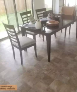 Pro Basic Trafficmaster Slate Flooring Sheet Stone Vinyl 12Ft. Wide X Cut To Length Refined Residential Neutral -TrafficMaster Sales slate neutral trafficmaster vinyl sheet flooring c9770406k536g14 40 1000