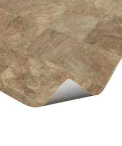 Pro Basic Trafficmaster Slate Flooring Sheet Stone Vinyl 12Ft. Wide X Cut To Length Refined Residential Neutral -TrafficMaster Sales slate neutral trafficmaster vinyl sheet flooring c9770406k536g14 fa 1000