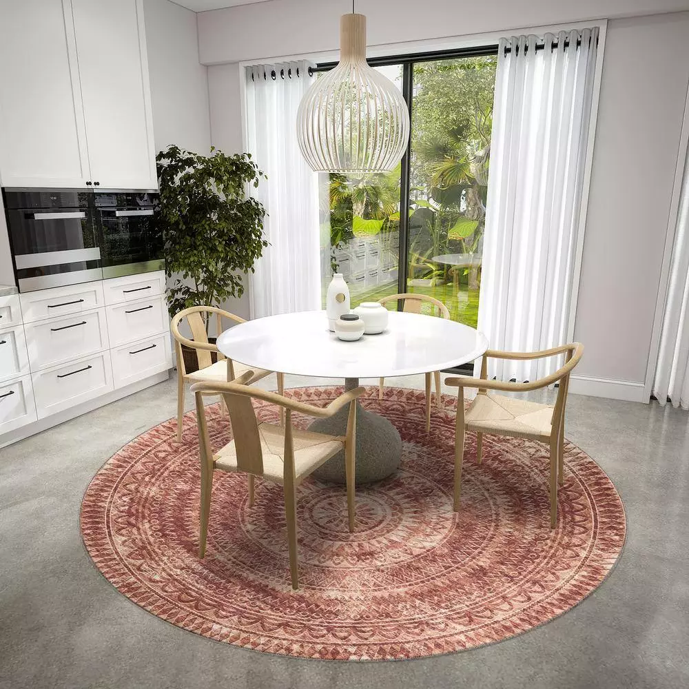 By Addison Rug Modena Medallion Rug 8 Ft. X Area Round Spice 10 By Addison Rug Modena Medallion Rug 8 Ft. X Area Round Spice - Image 8