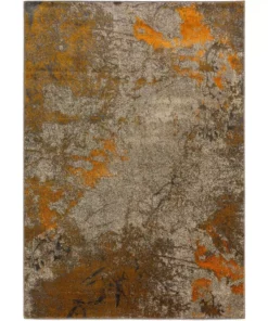 Bach By Addison Rug Rug Tangerine 5 Ft. 60 X 3 In. 1 In. 3 Ft. Area Abstract