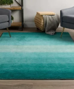 By Addison Dunes 1 Rug Ombre Wool 5'X7'3" Indoor Teal -TrafficMaster Sales teal addison rugs area rugs hddu1te5x7 31 1000