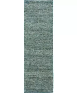 Dexter Runner By Addison Rug 1 Teal Viscose Wool X 6 In. 3 In. 2 Ft. Tonal 7 Ft. Area Indoor Solid