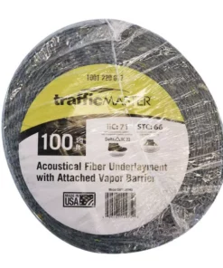 By Trafficmaster Flooring Underlayment Vapor Barrier Laminate 1/8 In. 33.34 Ft. X 100 Sq. Ft. 3 Ft. Attached Acoustical -TrafficMaster Sales trafficmaster underlayment qw100n1hd 1d 1000