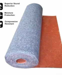 By Trafficmaster Flooring Underlayment Vapor Barrier Laminate 1/8 In. 33.34 Ft. X 100 Sq. Ft. 3 Ft. Attached Acoustical -TrafficMaster Sales trafficmaster underlayment qw100n1hd fa 1000