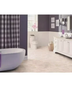 By Trafficmaster Tile Case) Travertine Vinyl (30 Sq. Ft. / 12 In. X Peel And Stick -TrafficMaster Sales travertine beige trafficmaster vinyl tile ss2380 77 1000