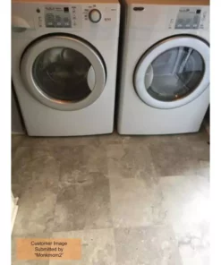 Trafficmaster Sheet Flooring Stone Travertine Vinyl 12Ft. Wide Residential Cut To Length Grey -TrafficMaster Sales travertine grey stone trafficmaster vinyl sheet flooring u9880 407c992p144 40 1000