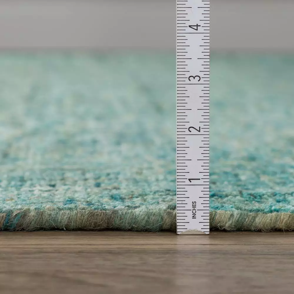 By Addison Rug Rug Zen 5 Turquoise Runner X 3 In. 2 Ft. 7 Ft. 6 In. 7 By Addison Rug Rug Zen 5 Turquoise Runner X 3 In. 2 Ft. 7 Ft. 6 In. - Image 5