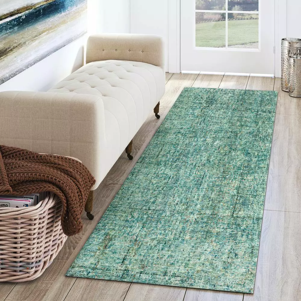 By Addison Rug Rug Zen 5 Turquoise Runner X 3 In. 2 Ft. 7 Ft. 6 In. 11 By Addison Rug Rug Zen 5 Turquoise Runner X 3 In. 2 Ft. 7 Ft. 6 In. - Image 9