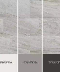 Trafficmaster By Vigo Gri Tile Ceramic 24 In. (16 Sq. Ft./Case) 12 In. X Wall Floor Matte Stone Look -TrafficMaster Sales vigo gris trafficmaster ceramic tile nhdvigri1224 a0 1000