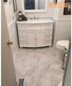 Trafficmaster Sheet Flooring Marble Vinyl Cut To Length 12Ft. Wide X Residential White -TrafficMaster Sales white marble trafficmaster vinyl sheet flooring u6890 258c903p144 40 1000
