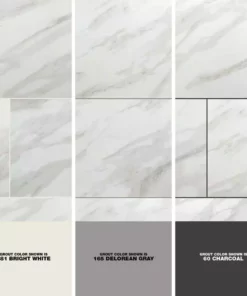 Trafficmaster Tile Stratum Ceramic Matte 24 In. (16 Sq. Ft./Case) 12 In. X Wall Floor Stone Look -TrafficMaster Sales white trafficmaster ceramic tile nhdstr1224 a0 1000